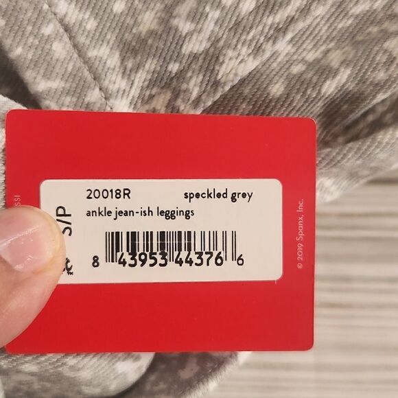 Spanx Ankle Jean-ish Leggings Speckled Gray Size Small - Picture 10 of 11
